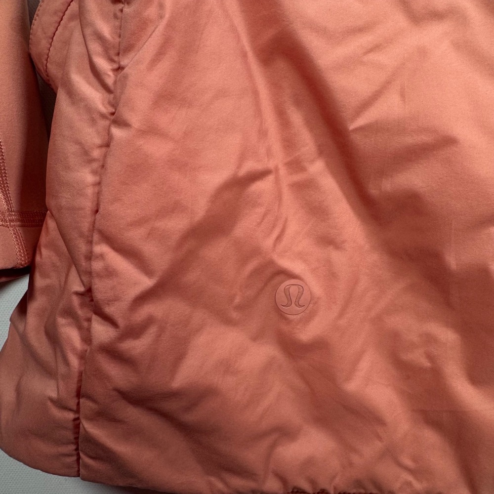 Lululemon Cloudscape Wrap Jacket PrimaLoft Insulated Belted Terracotta Pink S - Picture 11 of 12